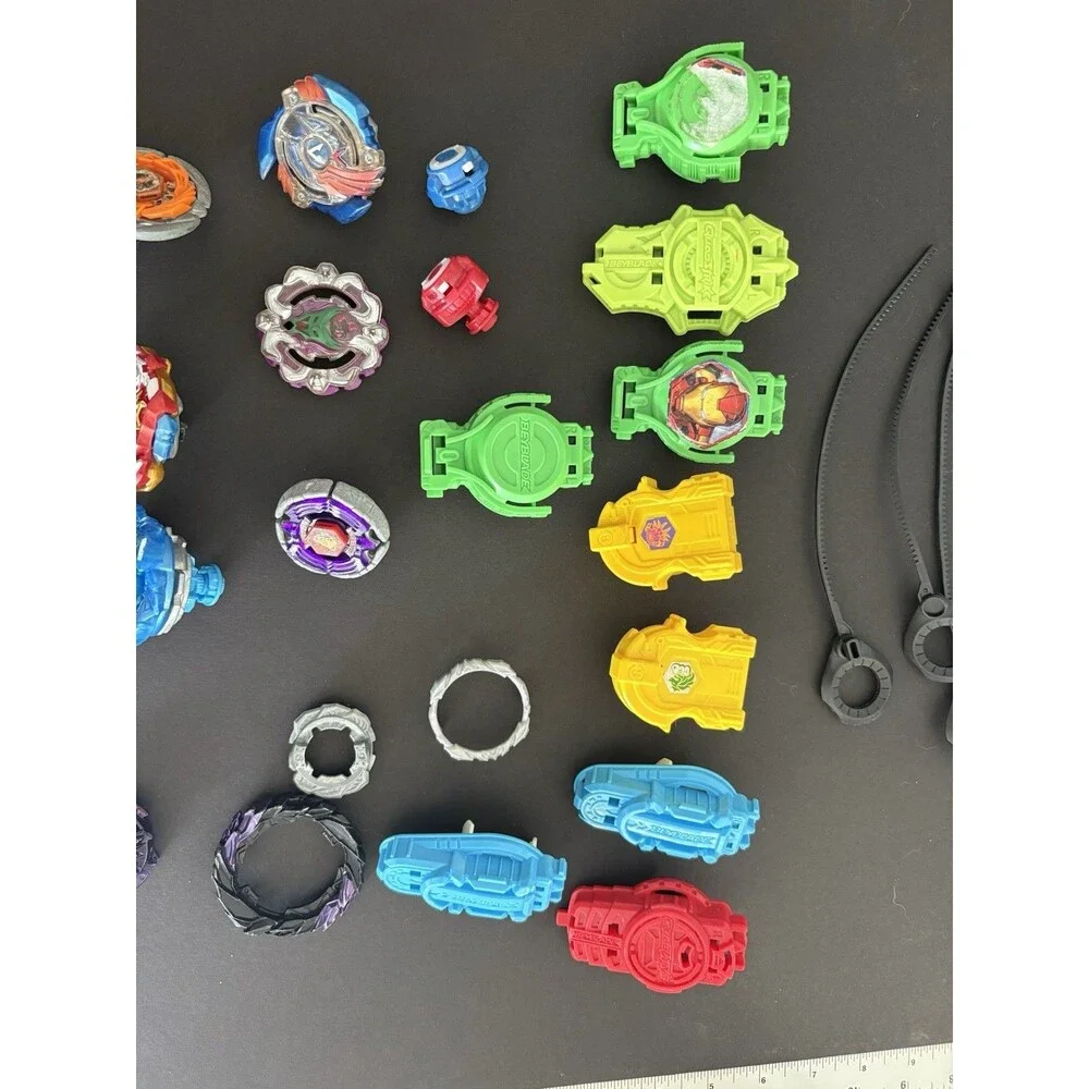 Beyblade Lot Assorted Tops Launchers Ripcords Parts Accessories Mixed Collection